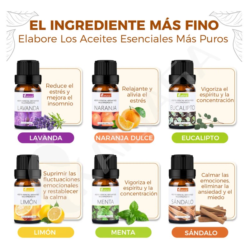 Kaisasa Kit De 12 Aceites Esenciales Aromaterapia Natural