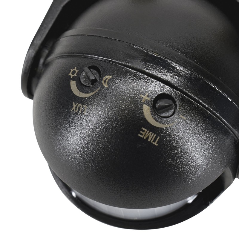 Motion Sensor Motion Sensor 180° Light LED Black