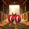 2Pcs Red Crow Rooster Collar, Crow Collar Rooster CollarNo Crow