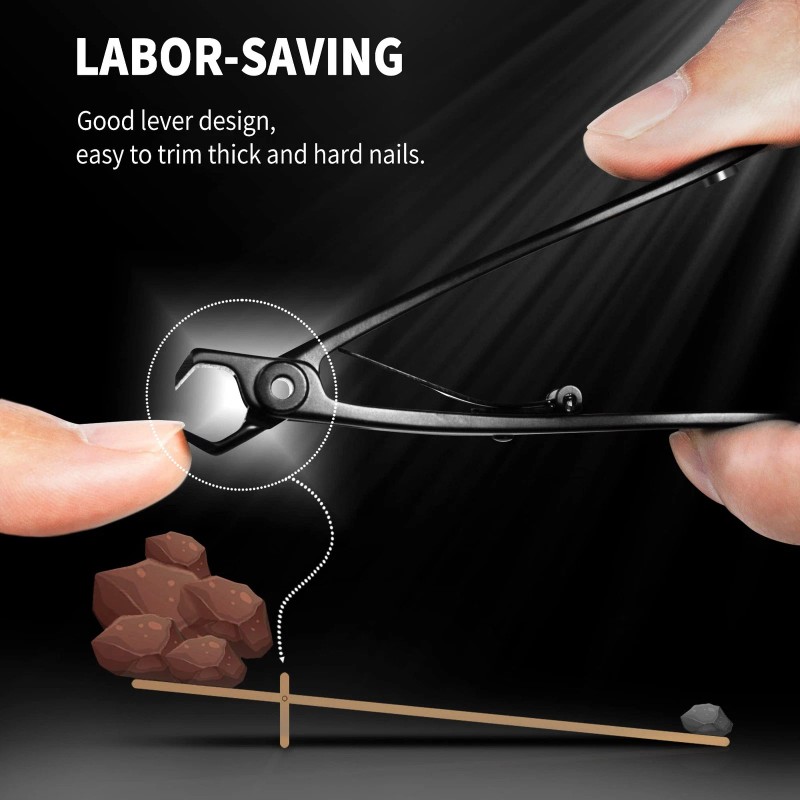 Ebewanli Straight Nail Clipper, 17mm Wide Jaw Opening Extra Large