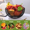 IBWell Metal Wire Woven Fruit Storage Bowl Basket for Kitchen,