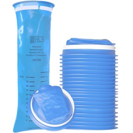 HCS Emesis Bags Disposable - Premium, Hospital Grade, Adults & Kids - Vomit Bags Disposable for Car, Travel, Home Use - Throw Up, Barf, Puke - 24, Strong (40 fl oz)