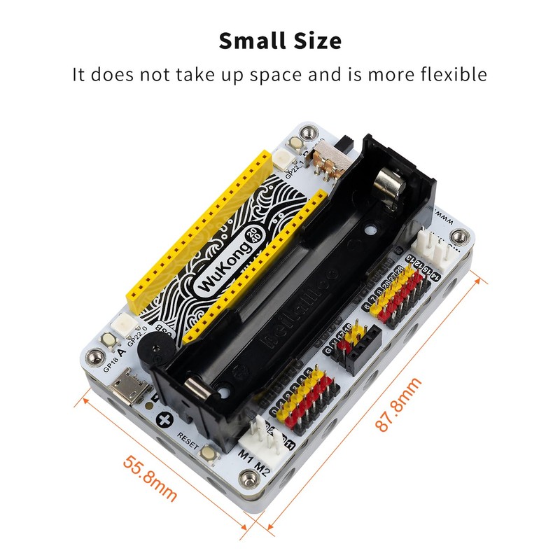 ELECFREAKS Wukong2040 Expansion Board Adapter for Raspberry Pi Pico Breakout