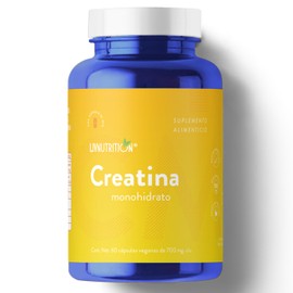 Creatina Monohidratada en Cápsulas Veganas, Sin Azúcar y Gluten Free | 700mg por Cápsula | Suplemento Deportivo – 100% Vegano | LIV NUTRITION