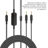 Replacement Headphone Cable 3.5mm Volume Control Sound Cable Compatible for