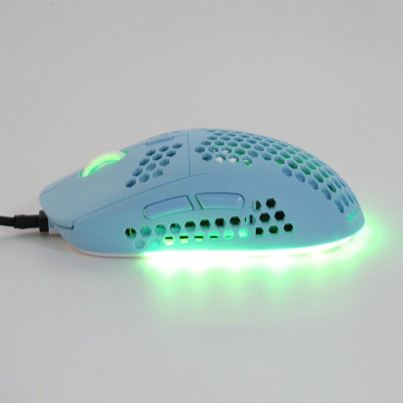 Wire Mouse Hollow Design DPI Adjustable RGB Lighting Effect Laptop