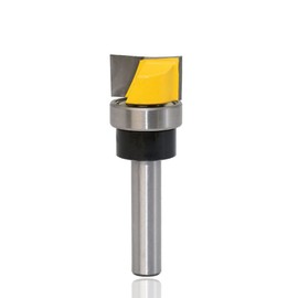 Mesee Floor Cleaning Cutter Set, 8 mm Shank Flush Cutter Set, Double Flute Carbide Cutter, Woodworking Tool Bit Diameter Floor Cleaning Woodworking Cutter Bit