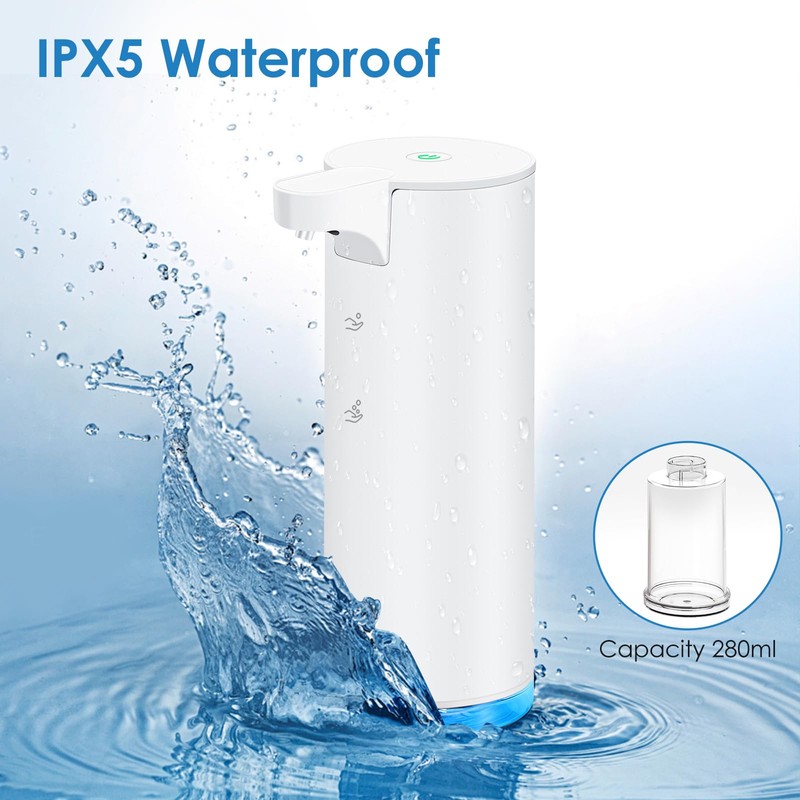 LAOPAO Soap Dispenser Automatic Stainless Steel Foam Soap Dispenser Set