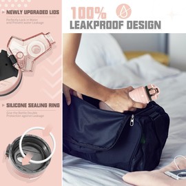 Dosurer Drinking Bottle, 1 Litre, 700 ml, 500 ml Children's Leak-Proof, Water Bottle with Motivational Time Marking, BPA-Free Tritan Sports Bottle for School, Sports, Bike, Work, Fitness