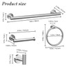 Round Brushed Nickel Bathroom Hardware: 8 Pieces Stainless Steel Bath