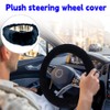 QKWL Steering Wheel Cover, Fluffy Car Steering Wheel Cover, Soft