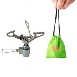 Kader Camp Stove 3000T Ultra-light 25g Titanium Alloy Camping Stove Gas Stoves Outdoor Cooker Outdoor Stove Gas Stove Portable for Picnic (Brs-3000T)