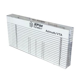 SpinTunes VTA Azimuth Ruler for Vinyl Enthusiasts - Accurately Set Vertical Tracking Angle Block for DJ Turntable and Azimuth Alignment - Essential Tool for Optimal Turntable Performance