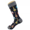 Sockfly NWT Guitar Dress Socks Novelty Men 8-12 Black Crazy