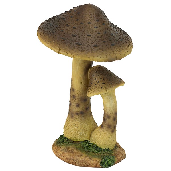 Design Toscano Mystic Forest Mushroom Statue: Tan
