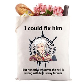 BG3 Tote Bag BG3 Merch Video Game Lover Gift Astarioon Gift BG3 Shopping Bag (I could fix him 3uk)