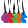 AWSOLAR 5 Pcs Sensory Chew Necklaces, Chew Necklace Sensory Chew