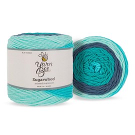 Yarn Bee 4 - Medium Yarn for Crocheting & Knitting – Soft Yarn Skein – 355 Yards of Acrylic Yarn for Crocheting Blankets, Hats, & More – Craft Supplies for Handcrafting, Minted Macaroon