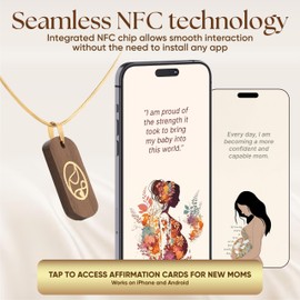 DEARMINE New Mom Necklace, Gift for Expecting Moms, Adjustable Jewelry for First-Time Mothers, Thoughtful Present for Special Moments (New Mom Necklace Ver2)