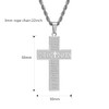 HSWYFCJY Bible Verse Cross Necklace for Men,Christian Cross Necklace for