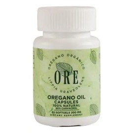 Ore Cápsulas Aceite De Orégano 80 Carvacrol 65ct                                                                                                      
