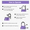 Puroma 1 Pack Combination Lock 4 Digit Locker Lock Outdoor