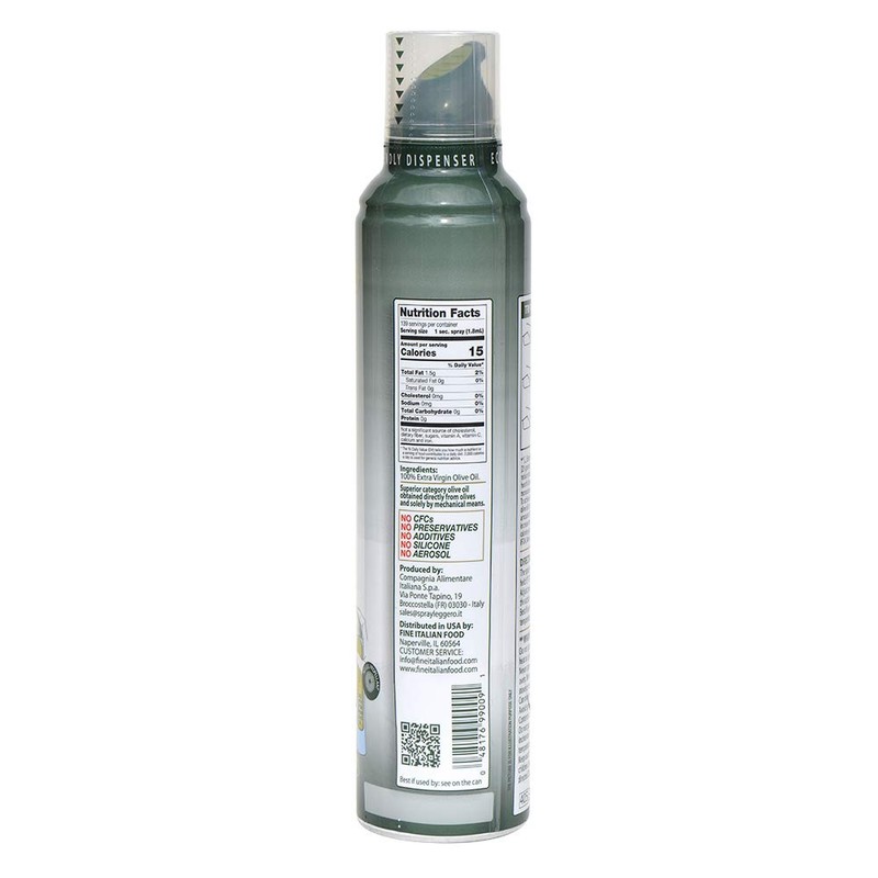 Mantova Extra Virgin Olive Oil Spray 8.5 oz. Spray Bottle