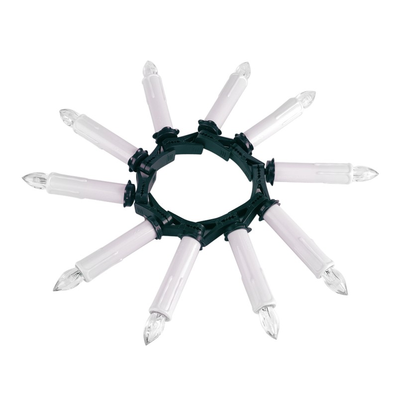10x LED Flameless Cordless Candles Light with Clips Home Wedding