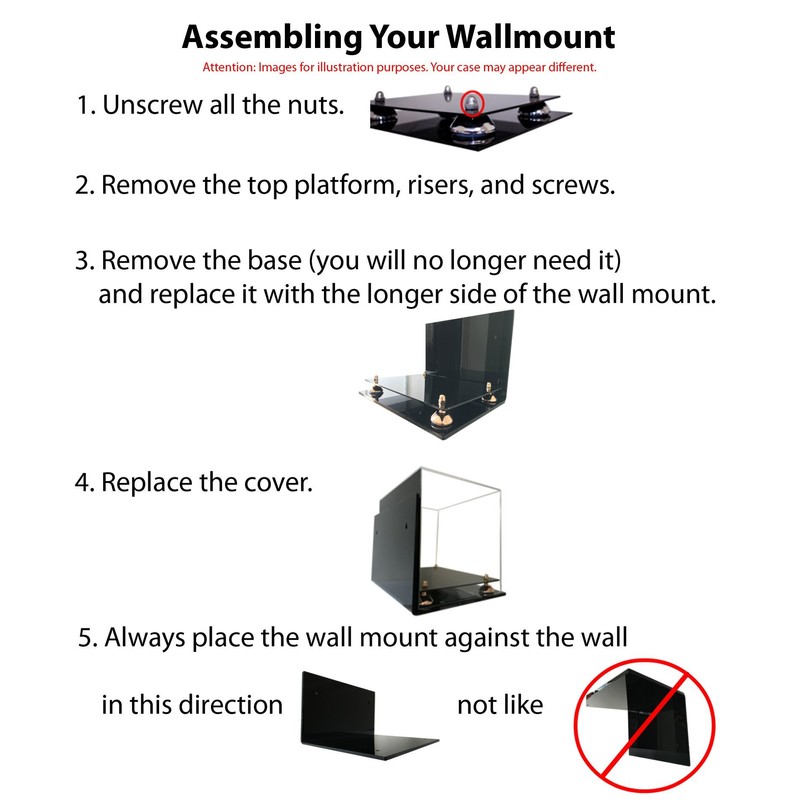 Better Display Cases Acrylic Rugby Ball Display Case Gold Risers
