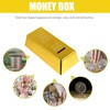 Toy blocking money box, ingot money box with key lock