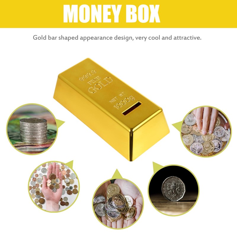 Toy blocking money box, ingot money box with key lock