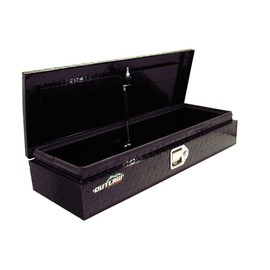 Outlaw OU2001 ATV/UTV Front Aluminum Storage Box Rack Cargo Mount Trunk Luggage - Offroad Trail Storage Container for Quads, Four Wheeler, Utility Vehicles - Weather Proof - Black Powder Coat