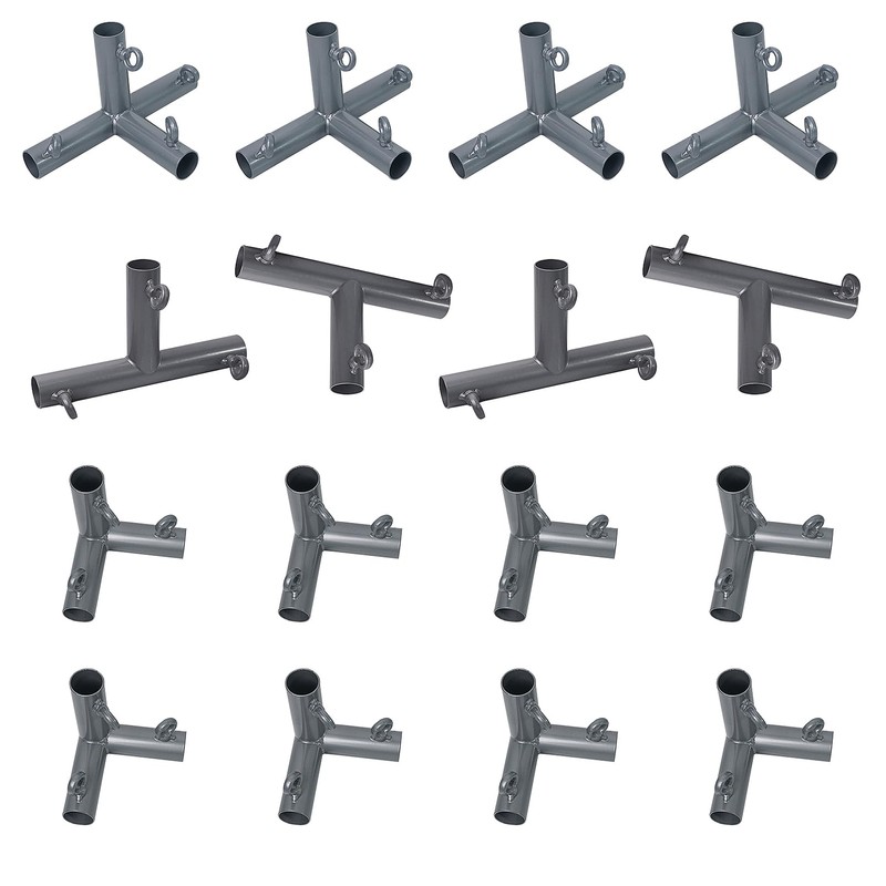 Aoneky 1 3/8" Baseball Batting Cage Frame Corner Kit -