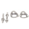 2Pcs Climbing Hangers Stainless Steel Durable Sturdy Smooth Convenient Rock