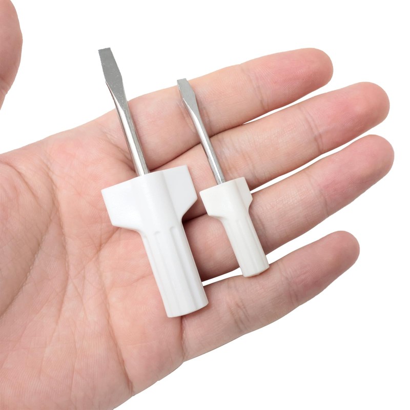 yueton 2PCS Sewing Machine Screwdriver White Sewing Machine Needle Plate