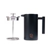 Stone & Clay Modern French Press - Black Stainless Steel