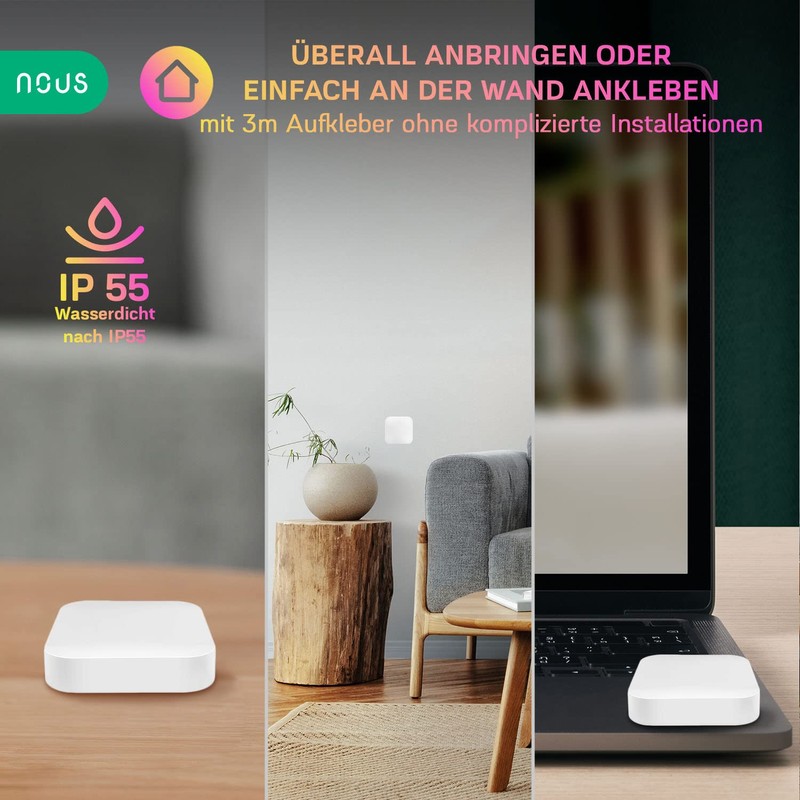 NOUS LZ4 ZigBee Switch, Tuya, Alexa Light Switch, WiFi Light