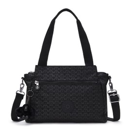 Kipling ELYSIA Medium shoulderbag, Shoulder Bags, Signature Emb (Black)