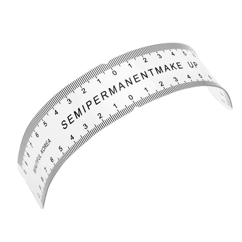 SUPVOX Eyebrow Stencil Ruler Eyebrow Measure Balance Template Translucent Tattoo