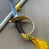 Sword Valley Ceremonial Black-Handled Blade with Stainless Steel Sheath -