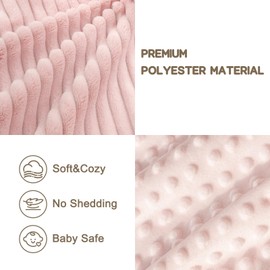 BEILIMU Baby Security Blanket, Soft Pig Lovey Blanket, Baby Snuggle Toy Newborn Stuffed Animals Shower Gifts for Boys and Girls, Pink 15 Inch