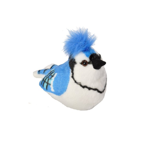 Wild Republic Audubon Birds Blue Jay Plush with Authentic Bird Sound, Stuffed Animal, Bird Toys for Kids and Birders