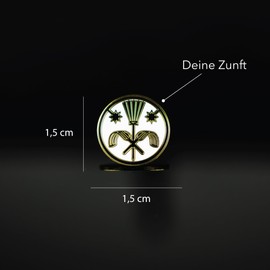 Steelmonks Zunft-Anstecker | Geschenk für Handwerker | Zunftzeichen Geschenk | Hochwertiger Anstecker für Handwerker | Perfektes Zunftzeichen Geschenk | (Schornsteinfeger)