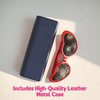 SAIONJI Heart Diffraction Glasses - With Leather Metal Glasses Case