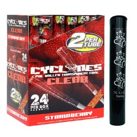 DC Crafts Nation Pop Lid Protector with Cyclones Clear Strawberry 24 Count Box - Ganesha