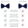 Bow Tie House Babies Classic Pre-Tied Bow Tie Formal Solid