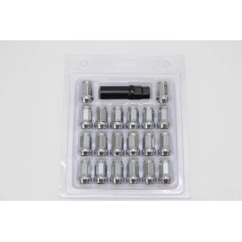 Max Guard tuner Steel lug nuts 12x1.5 Chrome color 20pcs slim