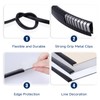 Rubber Edge Trim, U Channel Edge Trim with Metal Clips