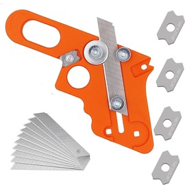 Veneer Edge Cutter, Edge Planer for Edging Bin, Edge Planer for Edging Edge Banding Trimmer with 10 Replacement Blades, Chamfer Planer, Hand Cutting Tool for Wooden Edging Tapes