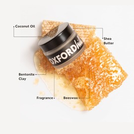 OXFORDhill Premium Styling Clay Pomade for Men - High Hold Matte Finish Made with Just FIVE Natural and Organic Ingredients - Nourishes All Hair Types - Non-Oily, Cruelty Free, American Made